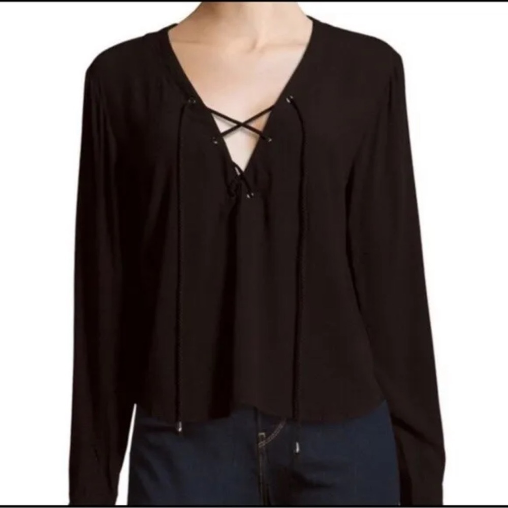 Rails black blouse